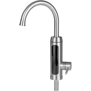 Maxxmee Warm und Kaltwasserarmatur mit integrierter Heizspirale Edelstahl 3600 W