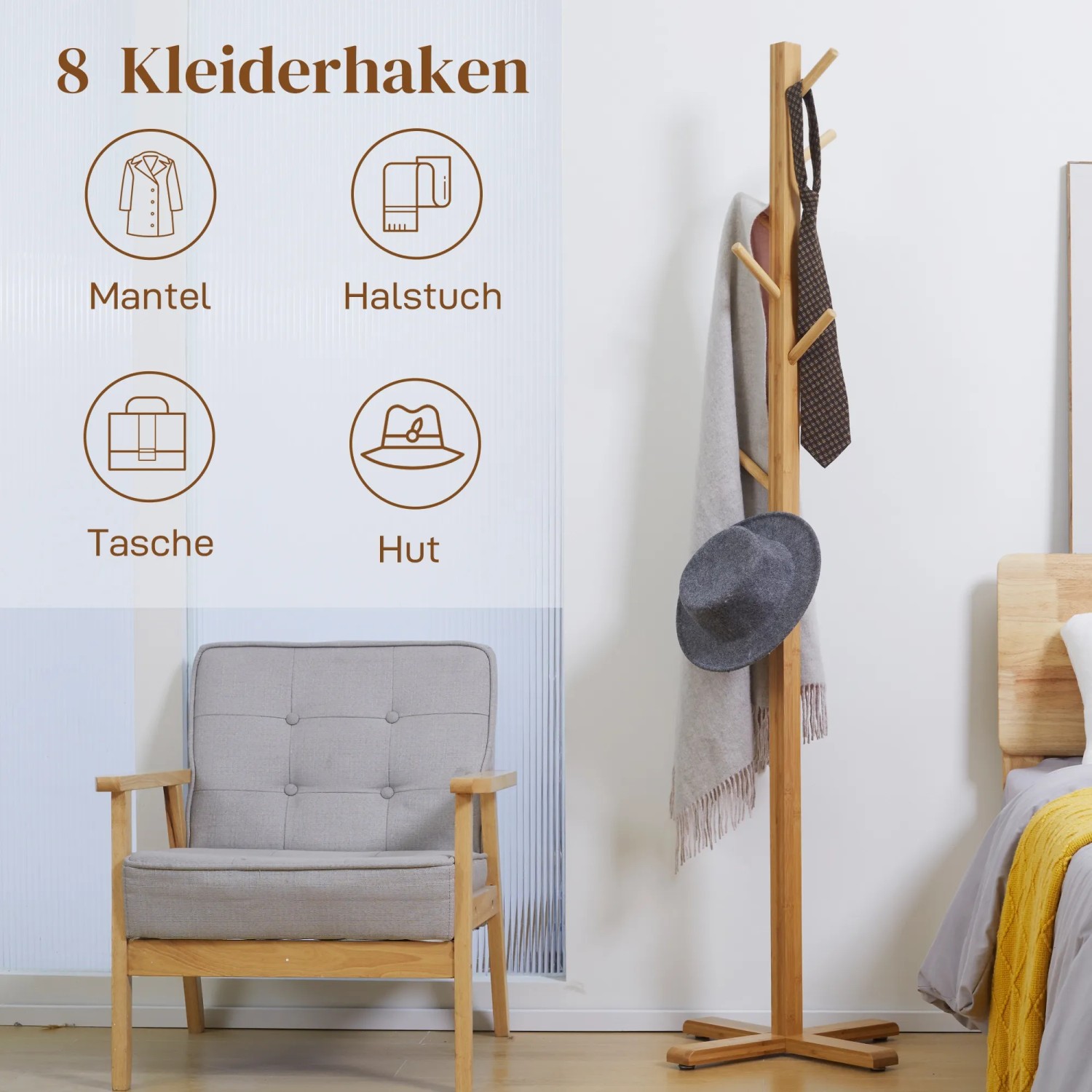 katzennapf bambus Erhöhter Doppelnapf Katzennapf Hund Napf Set Edelstahl Bambus 2x250ml main image 1