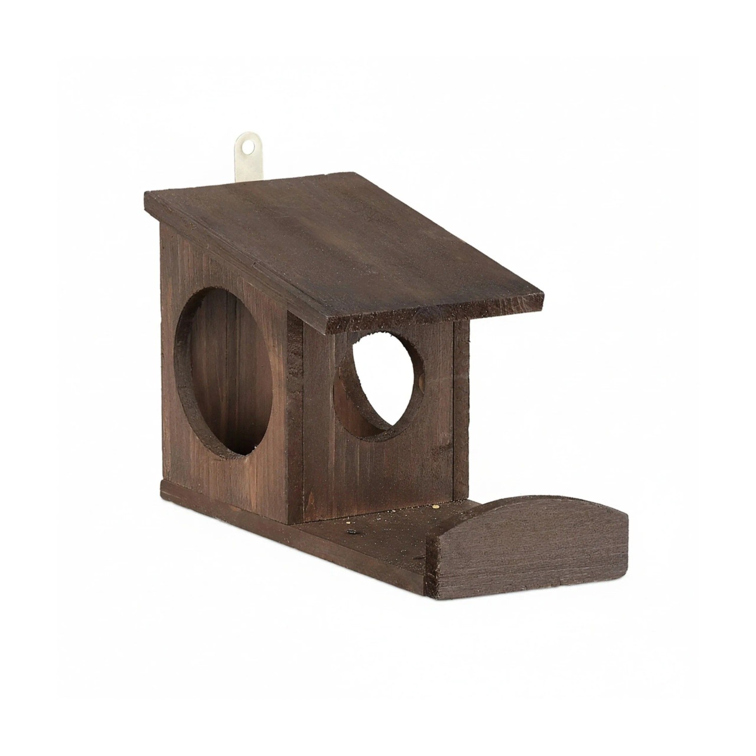 Relaxdays Eichhörnchen Futterhaus Tannenholz Dunkelbraun Zum Hängen 17,5 cm x 14 cm x 25 cm 430 g