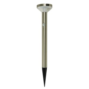 Dapo Solar Wegeleuchte Brok aus Edelstahl, silberfarben, ca. 50cm hoch.