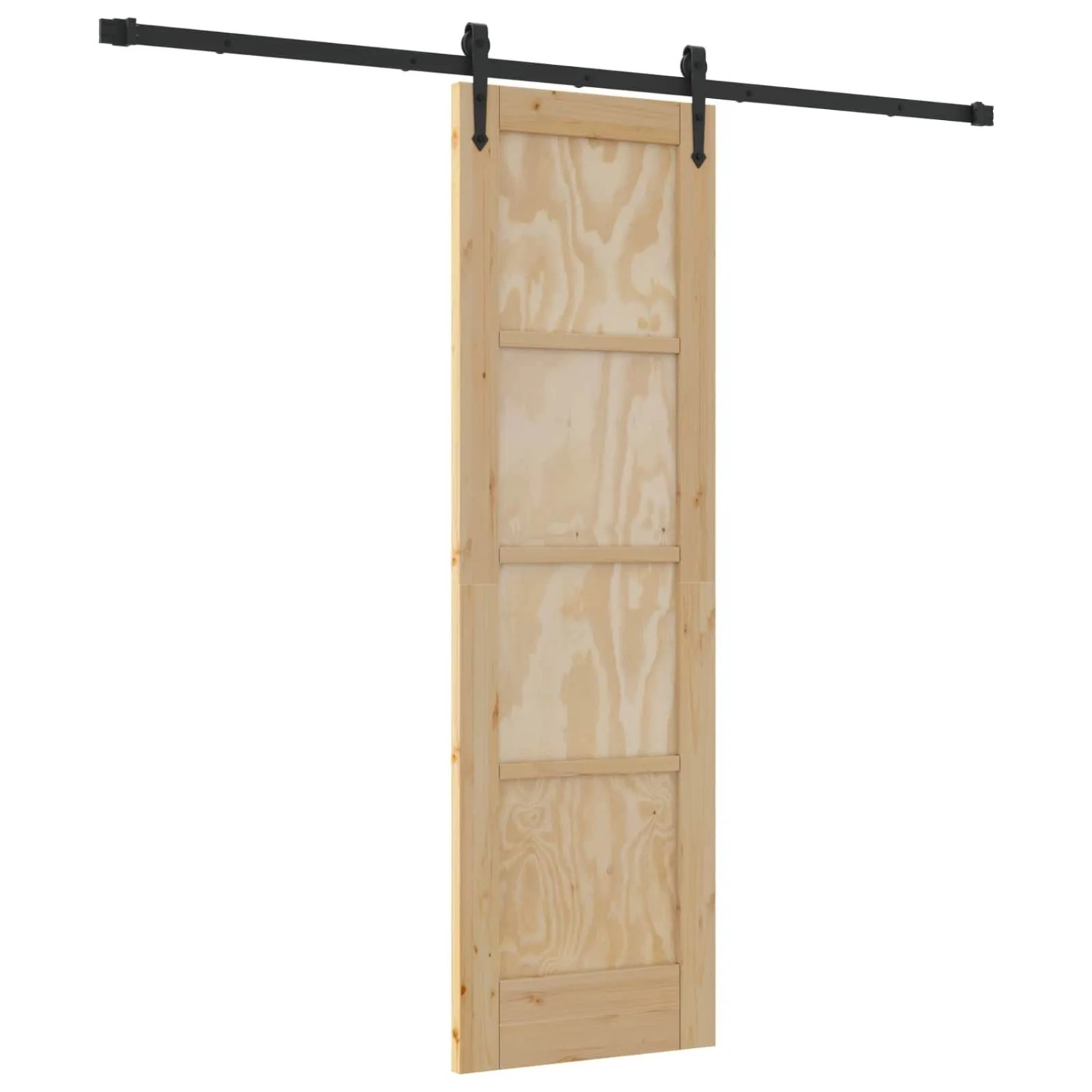 vidaXL Schiebetür ORKDAL Natur 61 x 198,5 cm Massives Kiefernholz 3445602