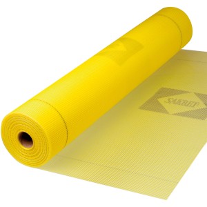 Gelbe Rolle Sakret Armierungsgewebe 10m für Vollwärmeschutz-Systeme.