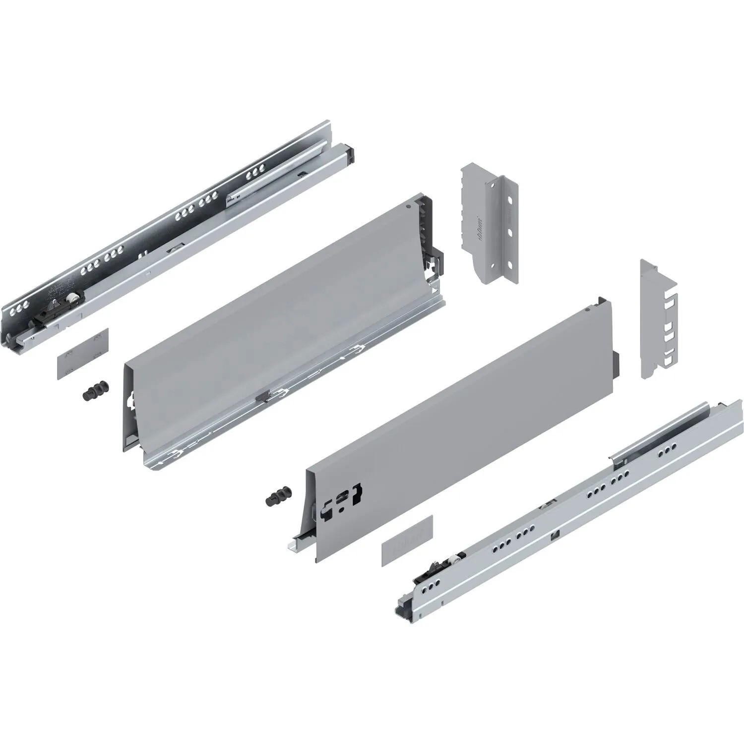 Blum Tandembox antaro K Vollauszug Blumotion 450 mm 30 kg Grau 1 Paar