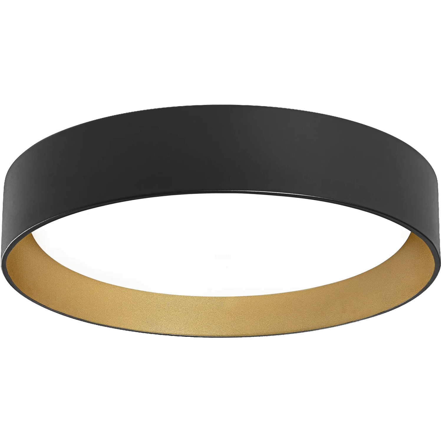 Ledvance Smart+ WiFi Deckenleuchte Orbis Kurt, schwarz-gold, Ø 45cm. Smarte Lampe für Wohnräume.