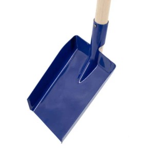 Galaflor Strandschaufel für Kinder Schaufel Metall mit Holzstiel Strandspielzeug Kinderschaufel Blau