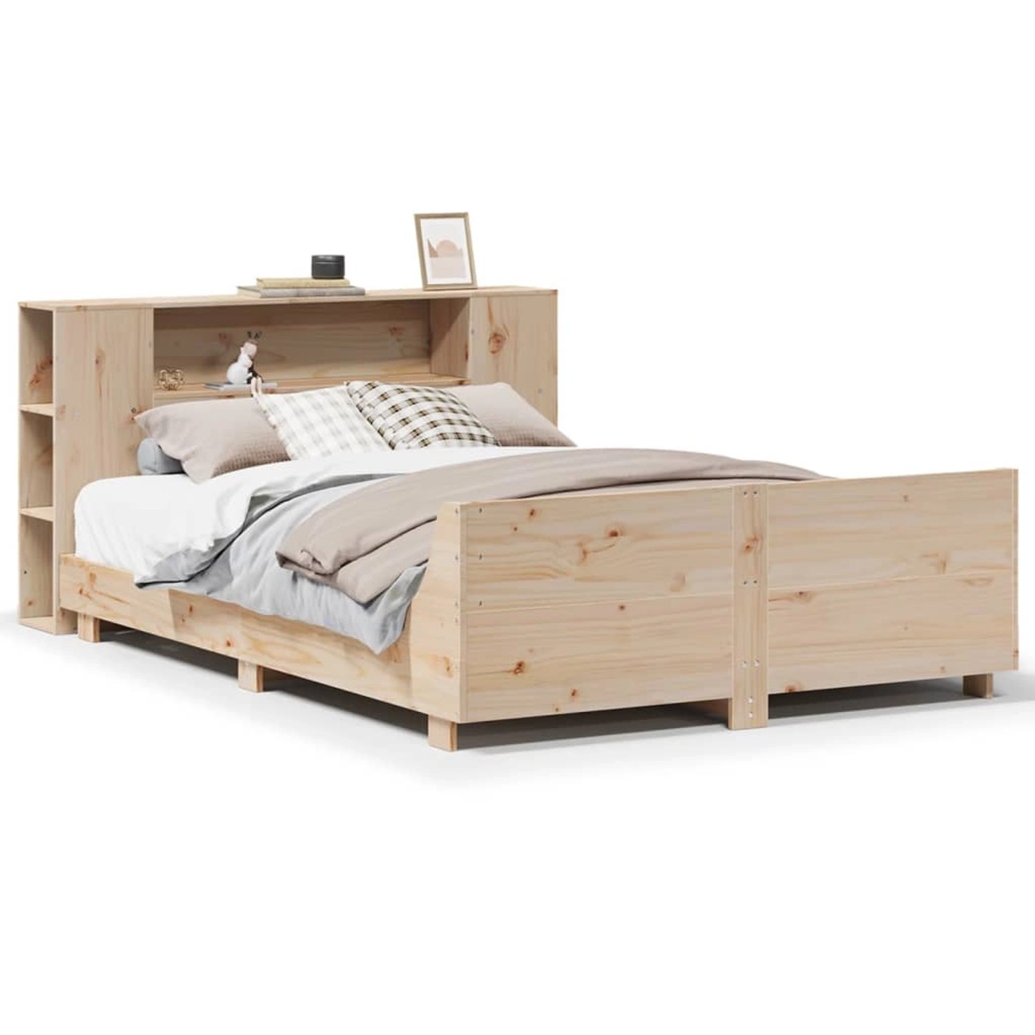 vidaXL Massivholzbett ohne Matratze 120x200 cm Kiefernholz 3323653 günstig online kaufen