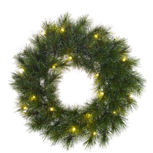 Weihnachtskranz Glendon mit LED-Beleuchtung, Ø 60cm, Grün, für festliche Deko.