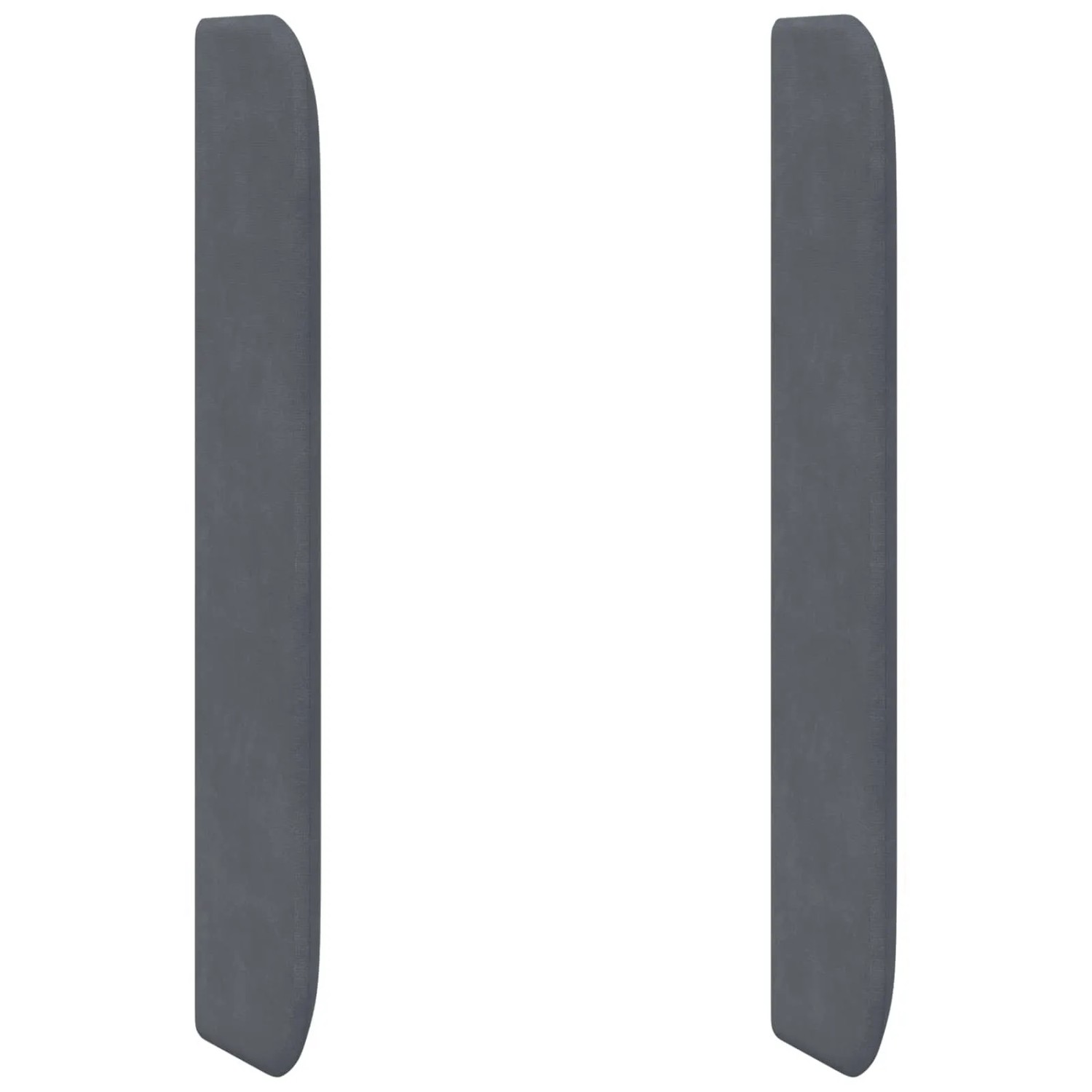 vidaXL Kopfteil Ohr Grau 80 x 16 x 4 cm Samt 346611