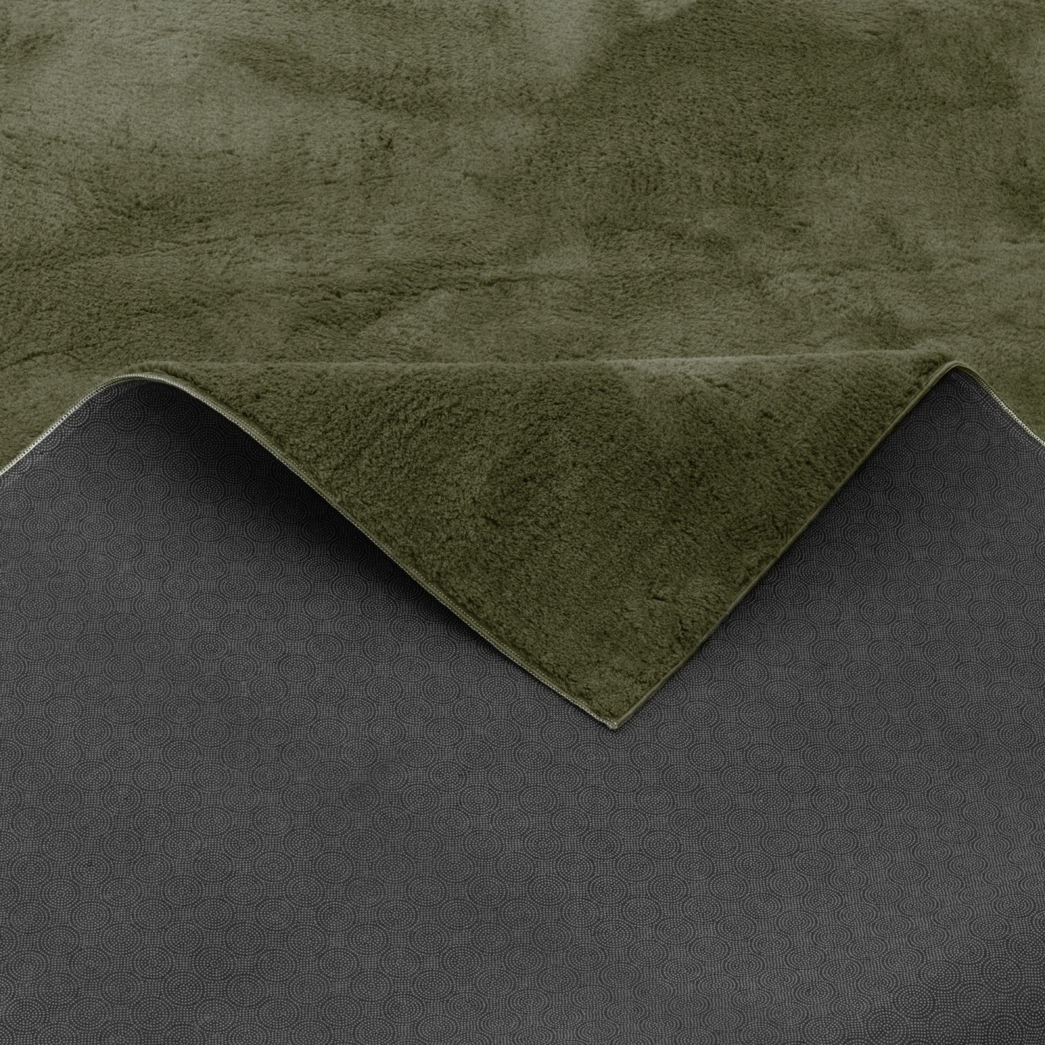 Pergamon Luxus Super Soft Fellteppich Pearl Tannengrün 120x170cm_3