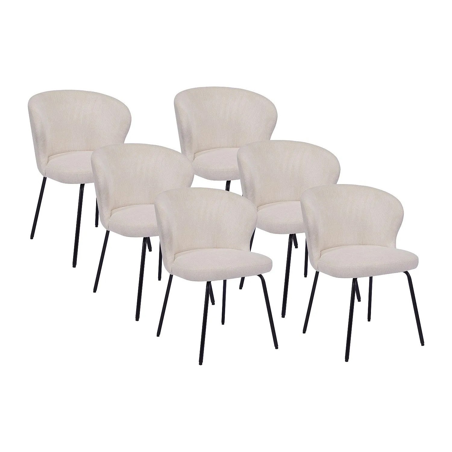 Vente-unique Stuhl Relioza Cremefarben 56.5 cm