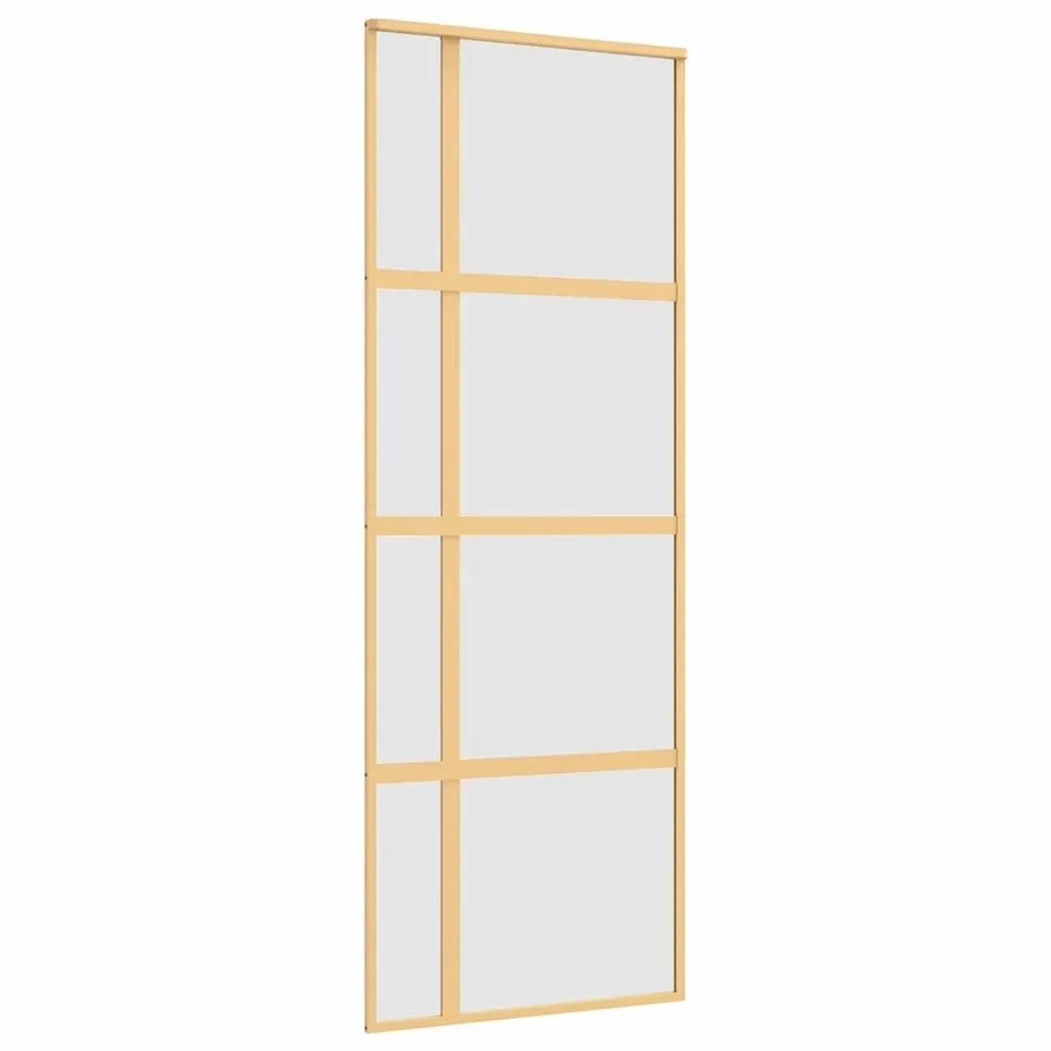 vidaXL Schiebetür Golden 76x205 cm Matt ESG-Glas und Aluminium 155193