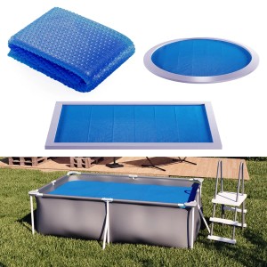OK-Living Solarfolie Blau: Poolabdeckung zum Schutz und zur Erwärmung des Poolwassers.