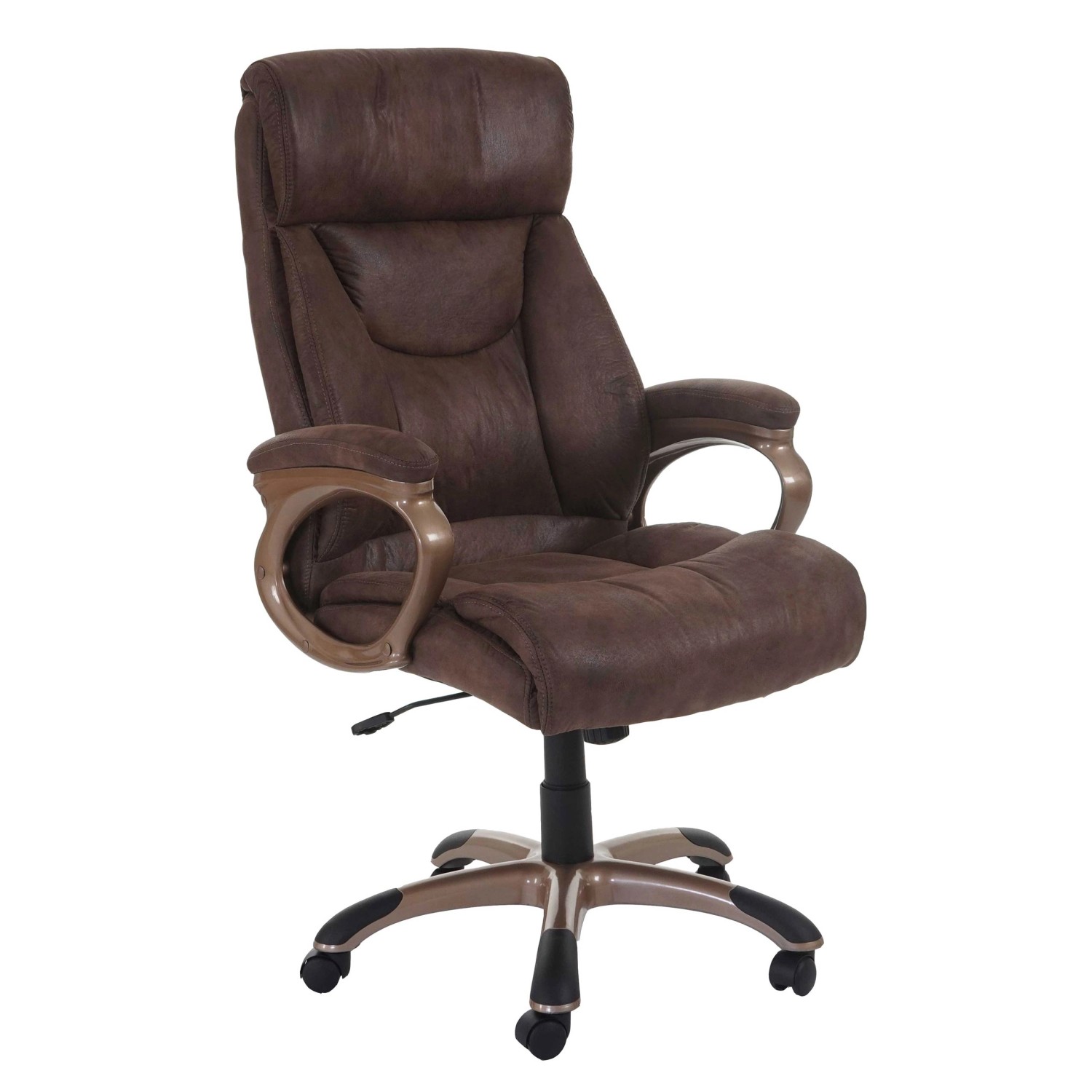 MCW Bürostuhl Denver Wildleder-Optik Taupe-Braun günstig online kaufen