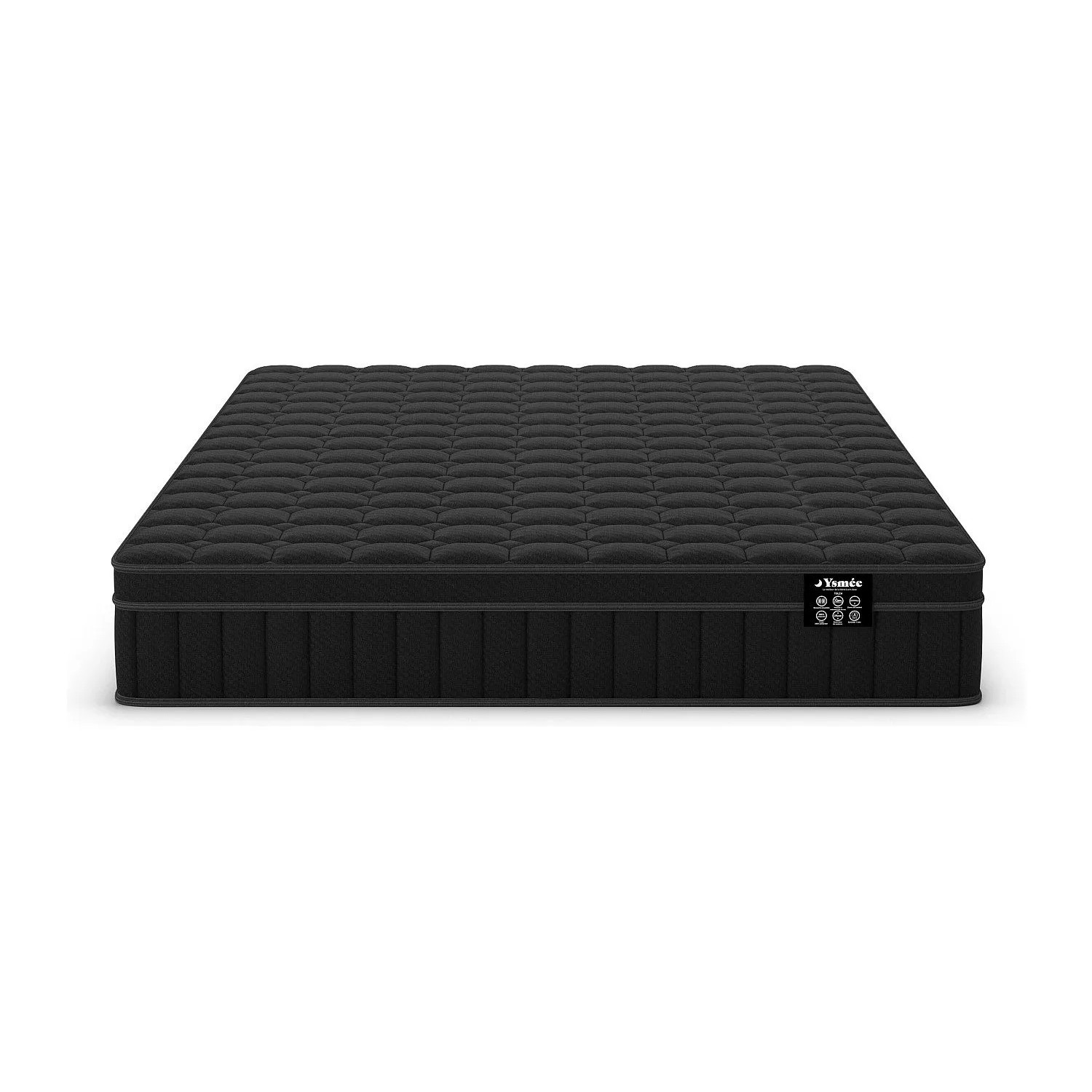 Vente-unique Standardmatratze Tolca Schwarz 200 cm