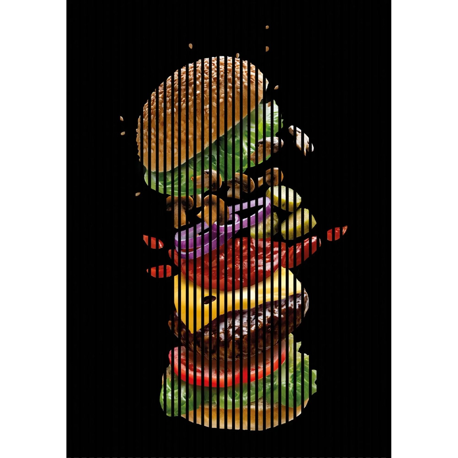 FN Acustico Akustikplatte Burger 1 PET u. MDF Foliert 1.693 x 19 x 2.400 mm
