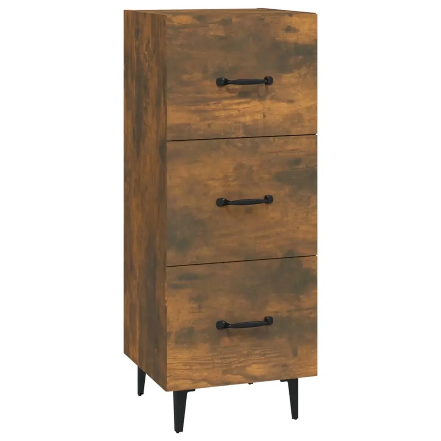 vidaXL Sideboard Räuchereiche 34,5x34x90 cm Holzwerkstoff 817411