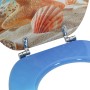 vidaXL Soft-Close Toilettensitz Himmelblau 44 x 38 cm MDF-Platte 42027204_5