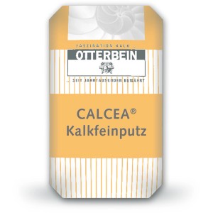 Sack Otterbein Calcea Kalkfeinputz, 25 kg, für mineralische Untergründe im Innen- und Außenbereich.