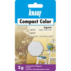 Knauf Compact Color Ingwer 2g Farbpigment für Putz, zur individuellen Farbgestaltung von Innen- und Außenbereichen.