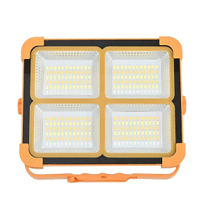 LUXULA Solar Baustrahler mit Akku CCT Warm-Kaltweiß 6 Std.Leuchtzeit USB In- Output IP65 Magnet- Hängefunktion