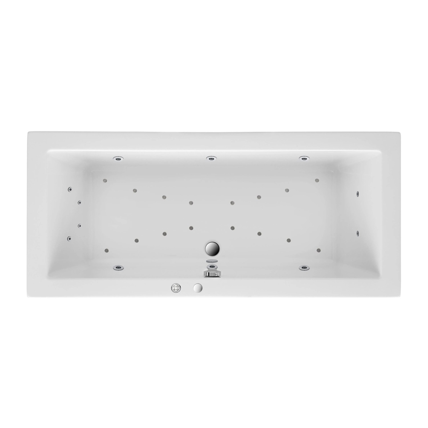 Ottofond Whirlpool Cubic Premium 180 cm x 80 cm Weiß