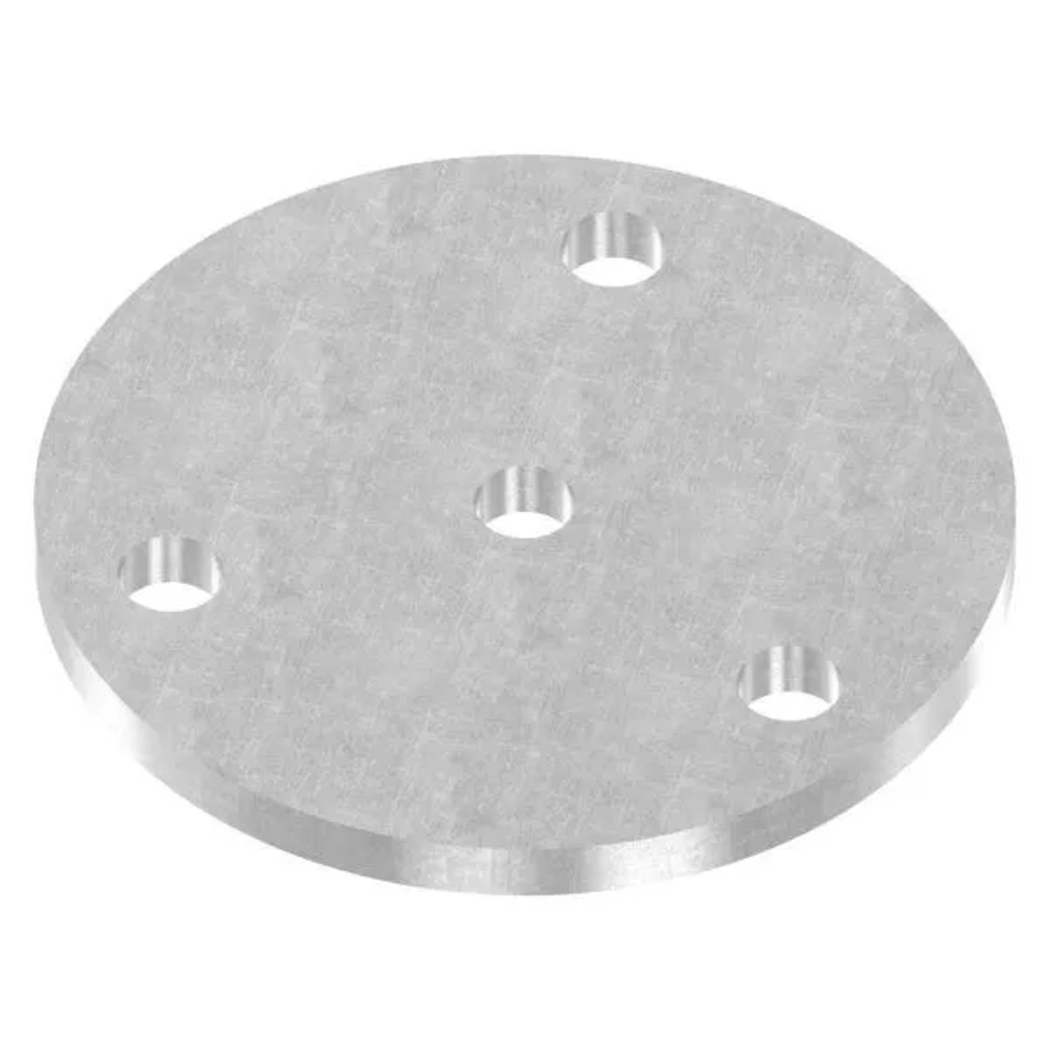 FeNau Ankerplatte Stahl Roh Ø 120 X 8 mm 3x Ø 13 mm Mittelbohrung Ø 12,5 mm