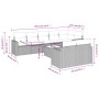 Braune 9-teilige vidaXL Garten-Sofagarnitur aus Polyrattan mit Kissen. Gartenmöbel für Terrasse und Garten.