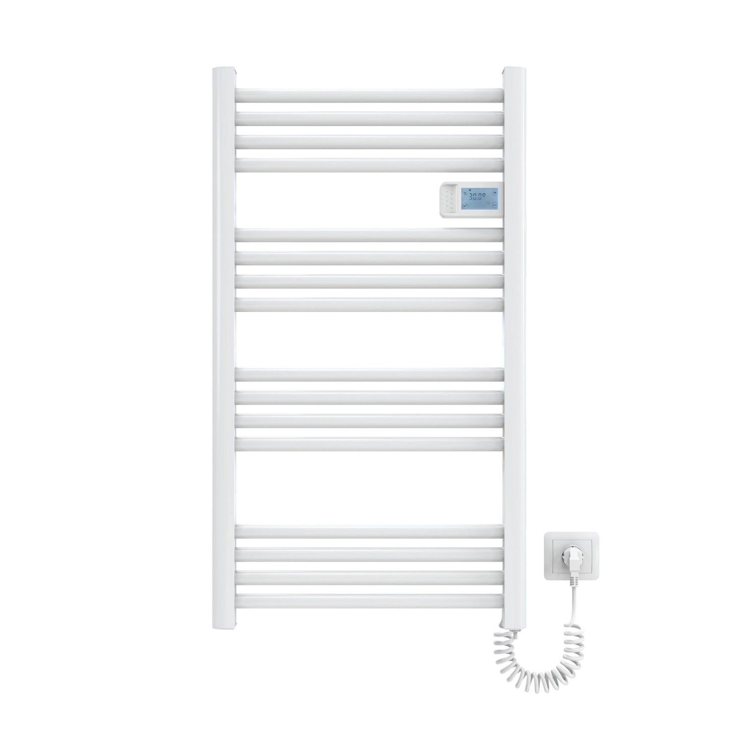 Emke Handtuchwärmer Elektrisch 96x54cm 500W Weiß Heizkörper mit Thermostat günstig online kaufen