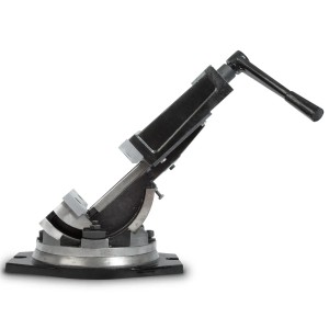 EBERTH Maschinenschraubstock, neigbar bis 90 Grad, Spannbreite 125mm, Backenbreite 160mm.