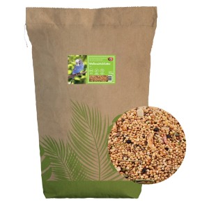 Sack Elles Sittichfutter lose, 1 kg. Wellensittichfutter mit Saaten und Getreide.