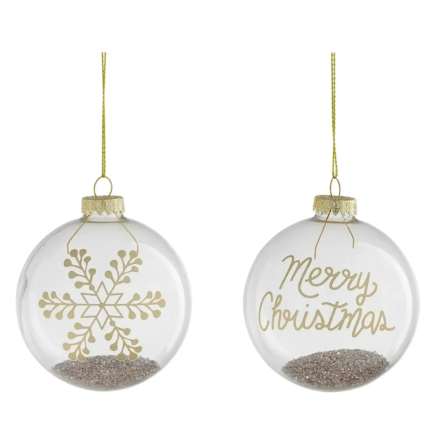 House of Seasons Christbaumkugeln Glas Transparent 8 cm kaufen bei OBI