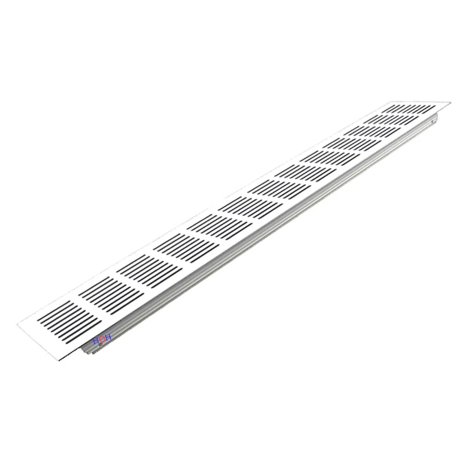 Häusler Lüftungsgitter LG-5008 W Eloxiert Stegblech Alu Weiß 500 x 80 mm günstig online kaufen