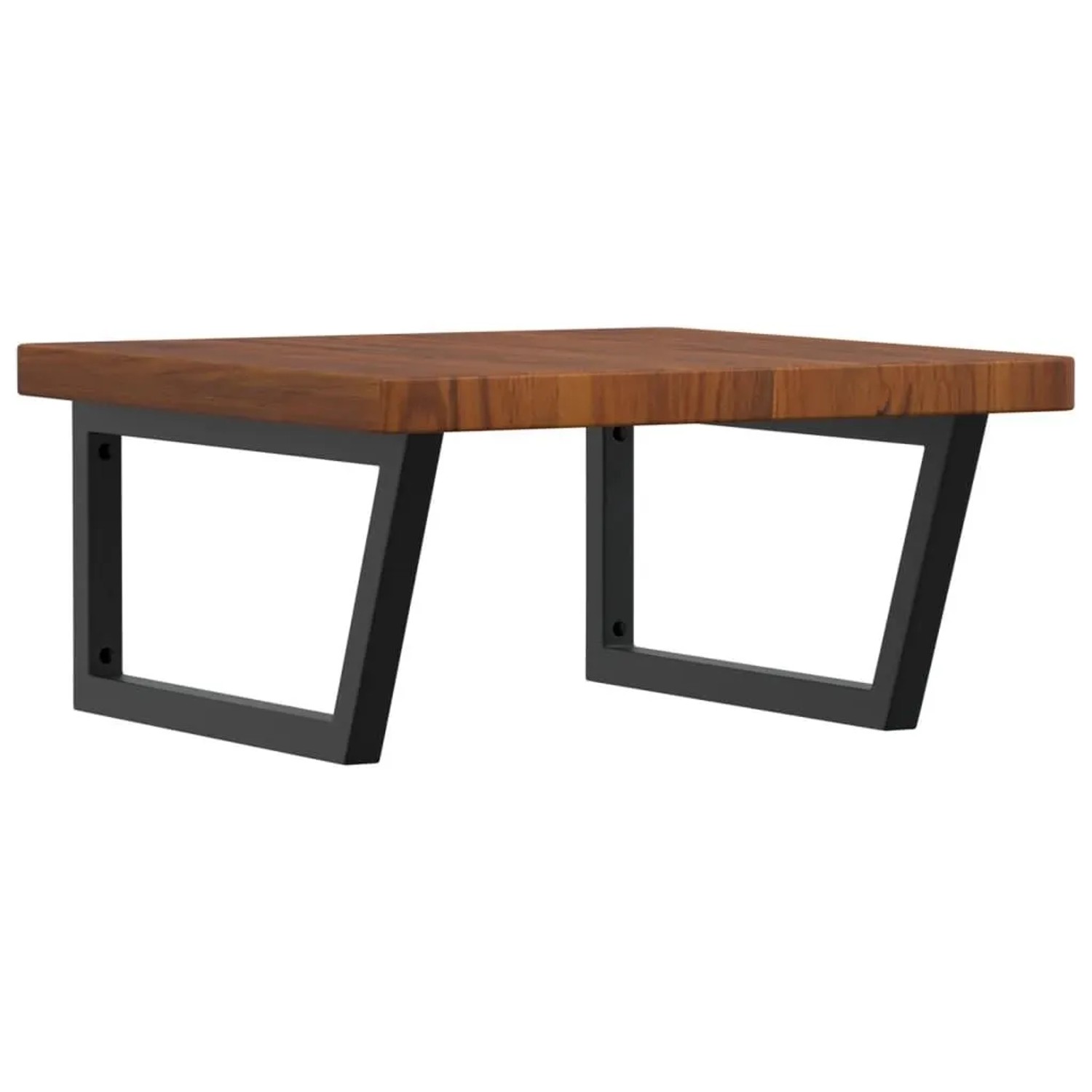 vidaXL Waschtischplatte mit Halterung Stahl und Massivholz Eiche 3302499 günstig online kaufen