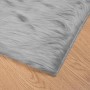 vidaXL Kunstschaffell Teppich Tafalla Grau 60 x 110 cm Polyester 42021521_7