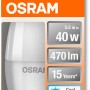 Osram LED E14 Kerzenform Leuchtmittel, 4,9W, 470lm, 10x3,7cm, in Verpackung.