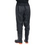 Schwarze vidaXL Hüftwathose mit Stiefeln, Größe 38, für Arbeit und Freizeit.