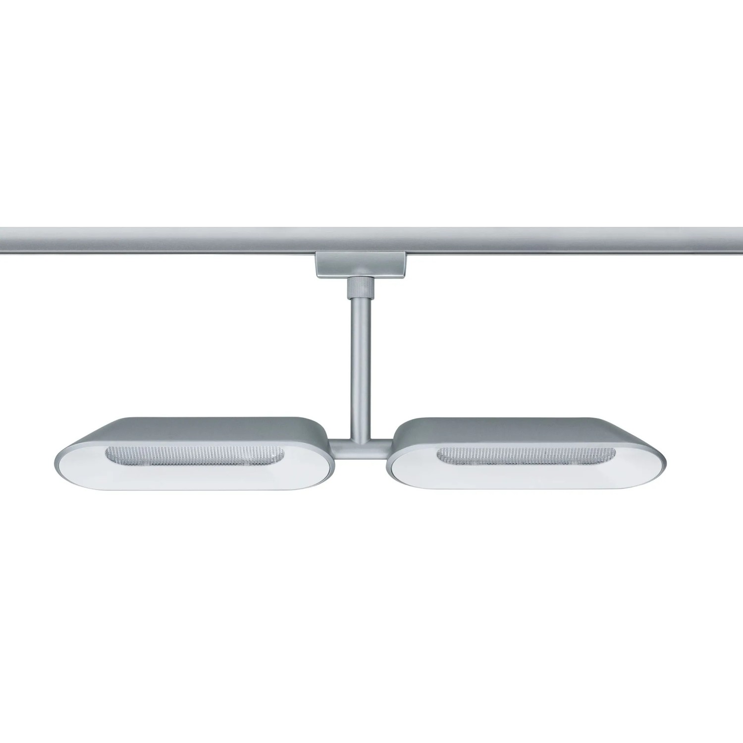Paulmann URail LED Doppel-Spot Dipper, Chrom matt/Weiß, dimmbar für Schienensystem.