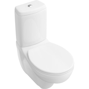 Villeroy & Boch O.novo Wand-WC, Tiefspüler in Alpinweiß. Wandhängendes WC mit Spülkasten.