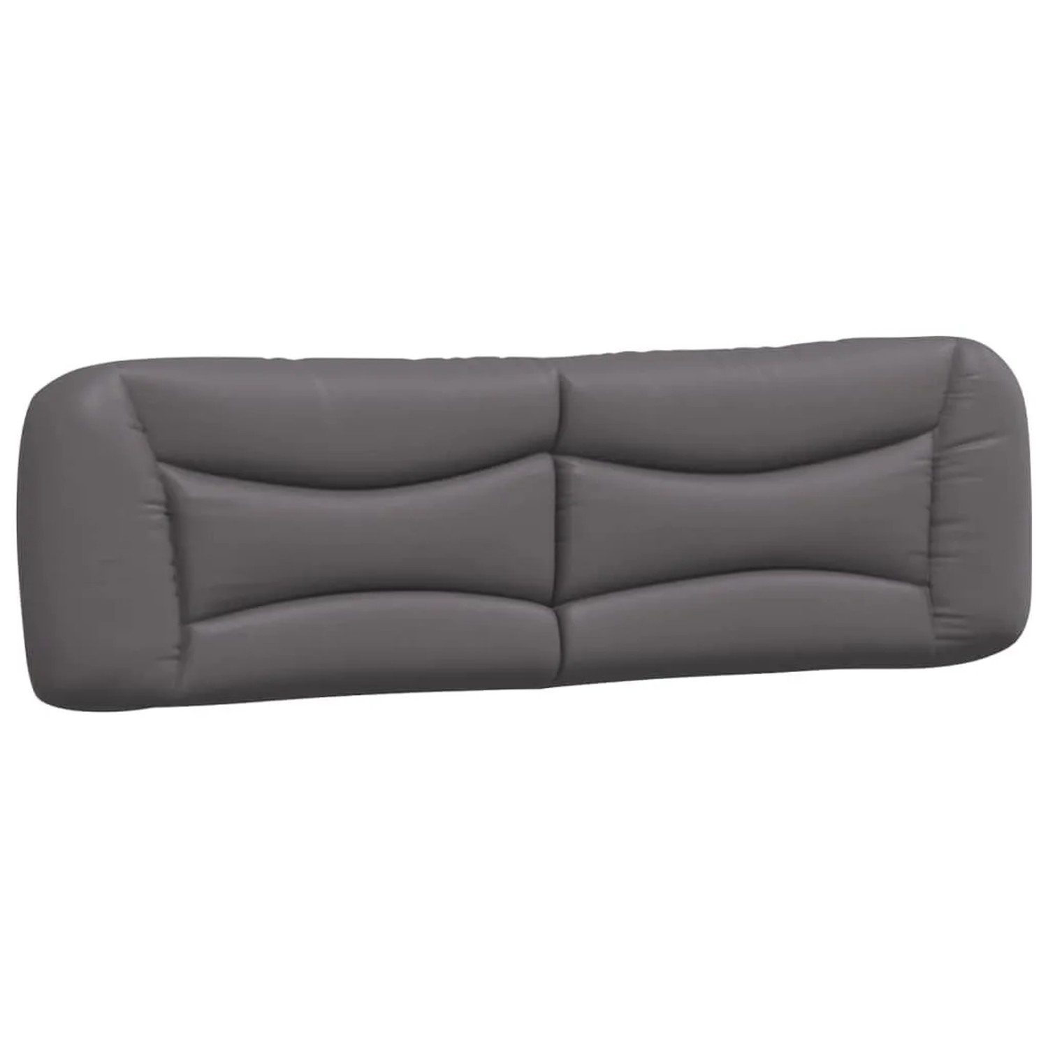 Thumbnail - vidaXL Kopfteil-Kissen Hvar Grau 180 cm Kunstleder 374610