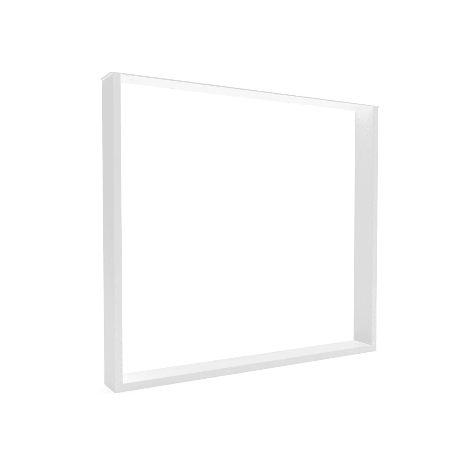 HEVVA Tischkufe BASEL 80 cm Tief 72 cm Höhe 1x Bein Weiß