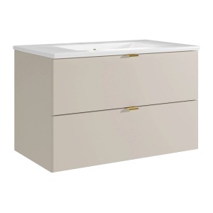 Vente-unique Einzelwaschtisch Lavena Beige 80 cm
