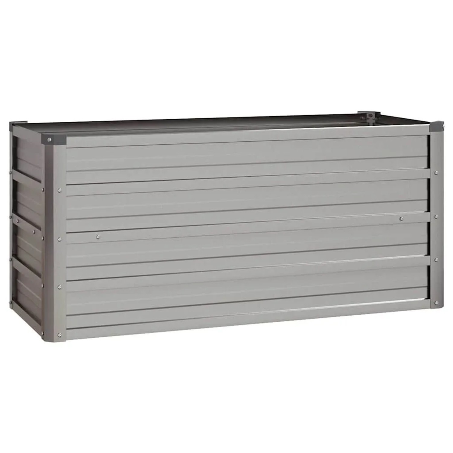 DELUKE Hochbeet aus Cortenstahl, 100x40x45cm, Metall Pflanzenbeet für Garten & Balkon.
