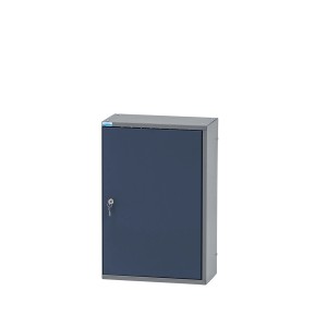 Küpper Hängeschrank, eintürig, mit 2 Fachböden, 60x40x20 cm, dunkelblau. Werkzeugschrank zur Wandmontage.
