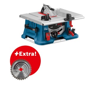 Bosch Professional Tischkreissäge GTS 635-216 mit Zusatzsägeblatt.