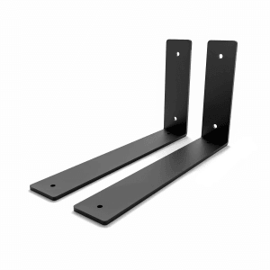 HEVVA Regalwinkel FREIBERG 25 cm Tief 2er Set Schwarz