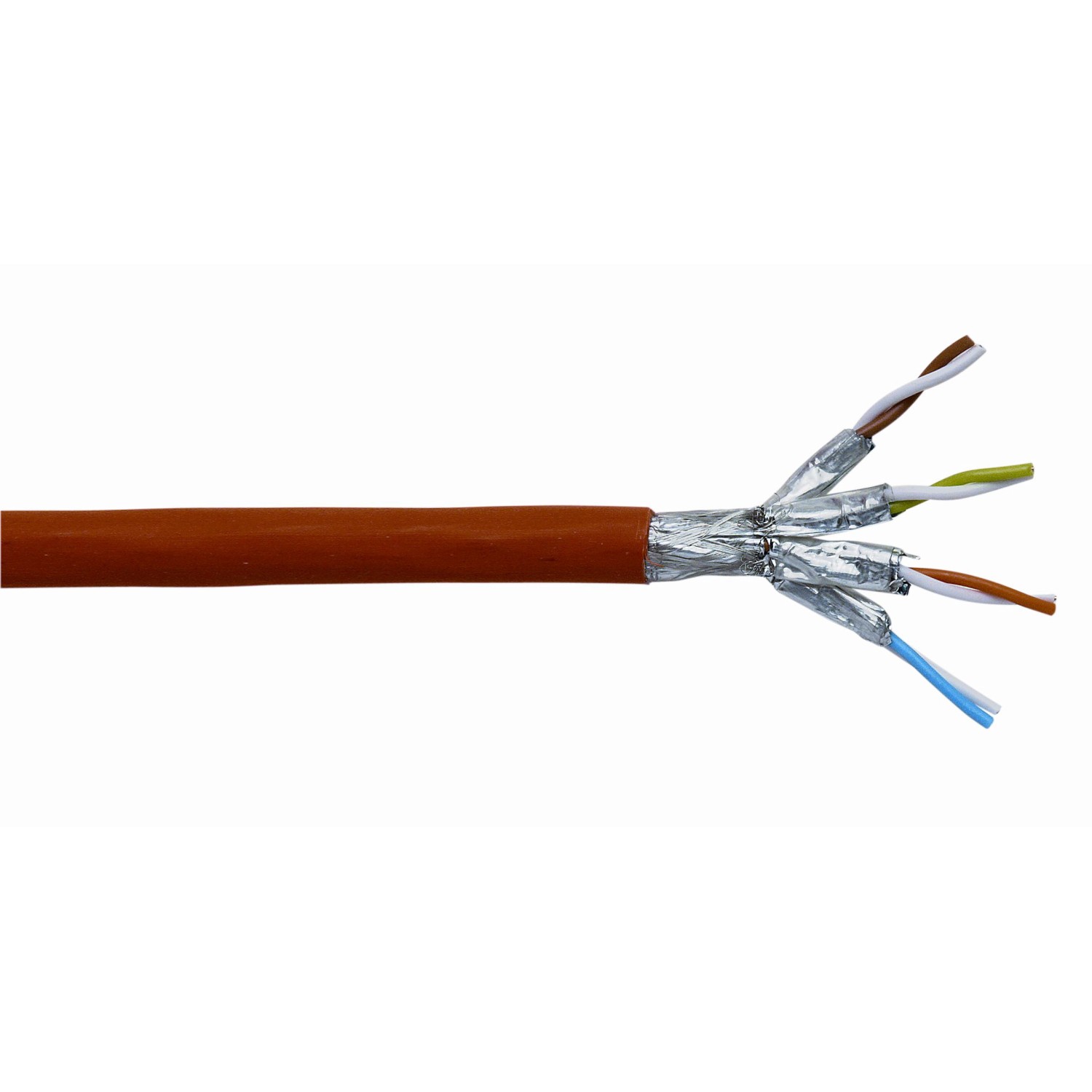 Datenübertragungskabel CAT 7 1000 MHz Orange 25 m