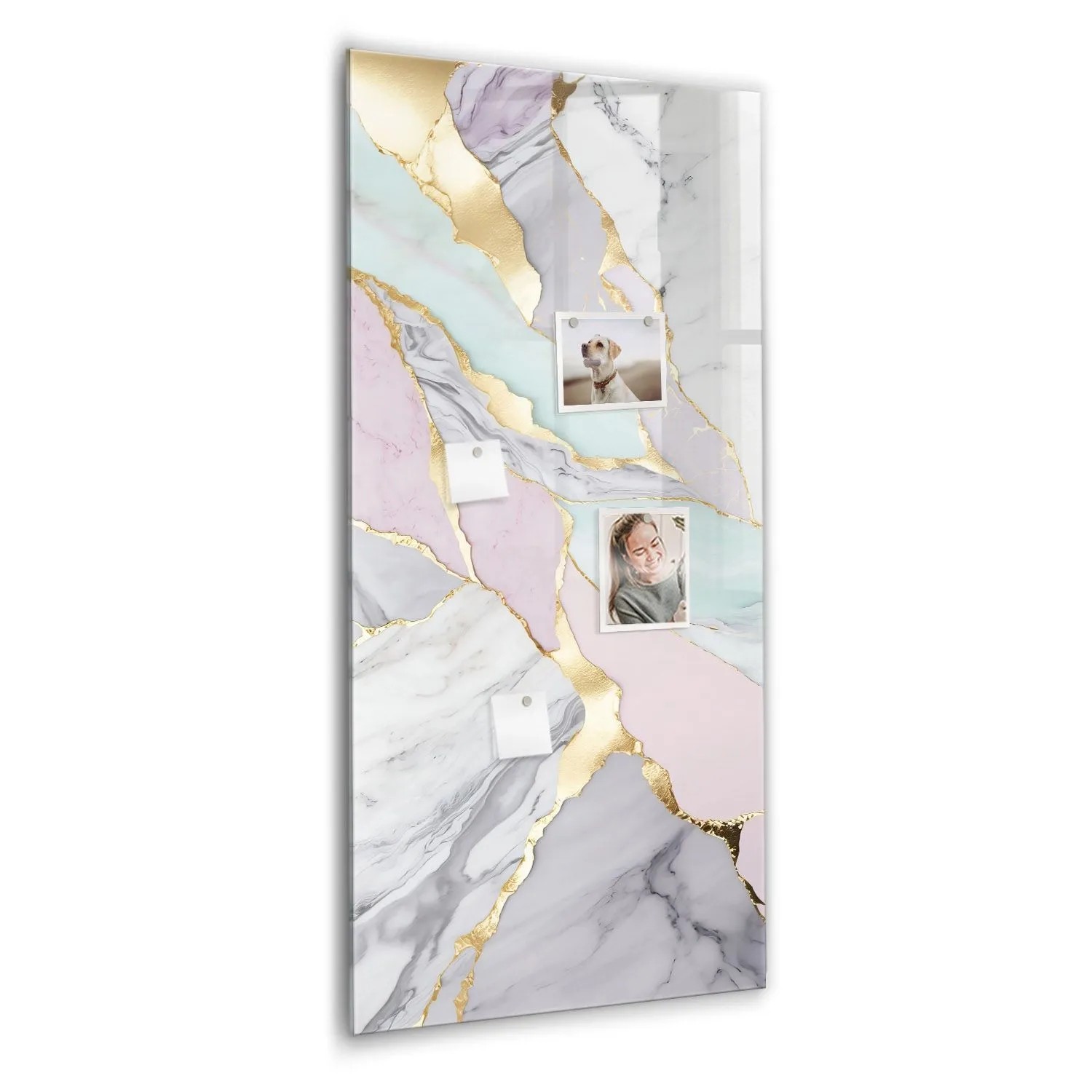 Tulup Glasmagnettafel Dekorativer Marmor 60x120 cm Glastafel Magnetisch Bes günstig online kaufen