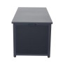 Dunkelgraue Siena Garden Kissenbox Sabano (181x79x75cm) zur Aufbewahrung von Gartenauflagen.