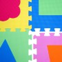 Bunte LittleTom Baby Puzzlematte mit Symbolen, 10 Schaumstoffmatten 30x30 cm.