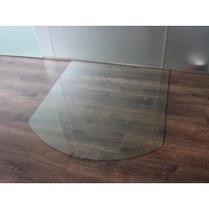 ECOfoxx Funkenschutzplatte Glasbodenplatte Segmentbogen 100x100cm